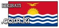 Domain Dienste -> com.ki fr 185,00 € - Laufzeit und Abrechnung  1 Jahr. ( Kiribati - Gilbertinseln )